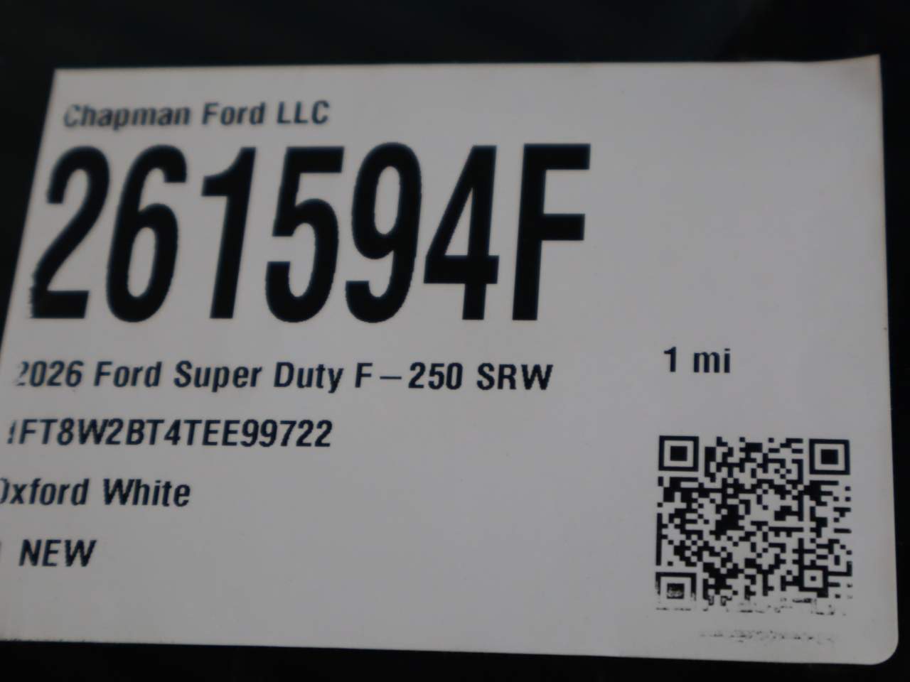 2026 Ford F-250 Super Duty Crew Cab XL