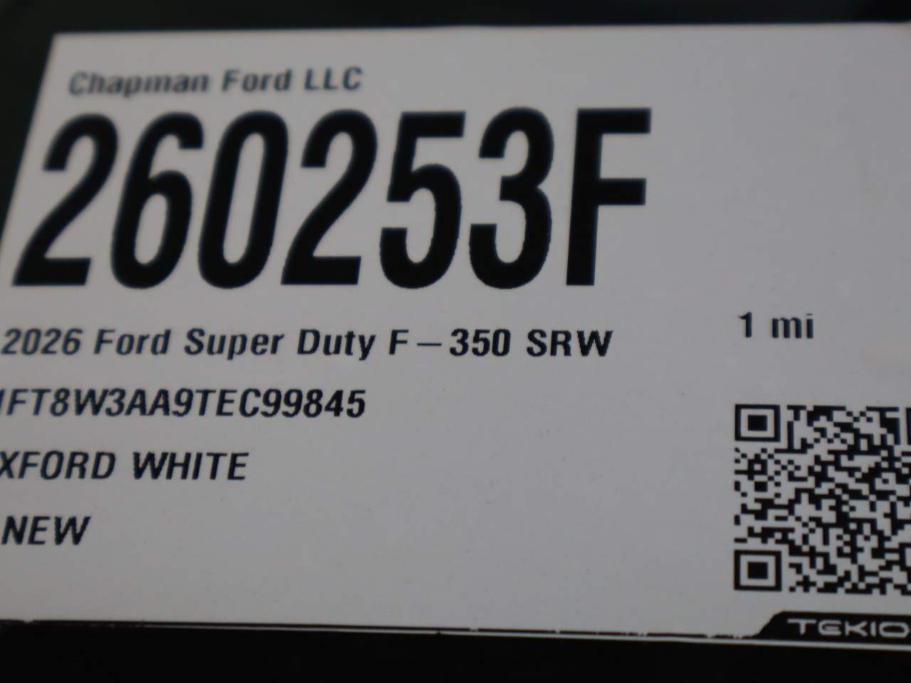 2026 Ford F-350 Super Duty SRW Crew Cab XL