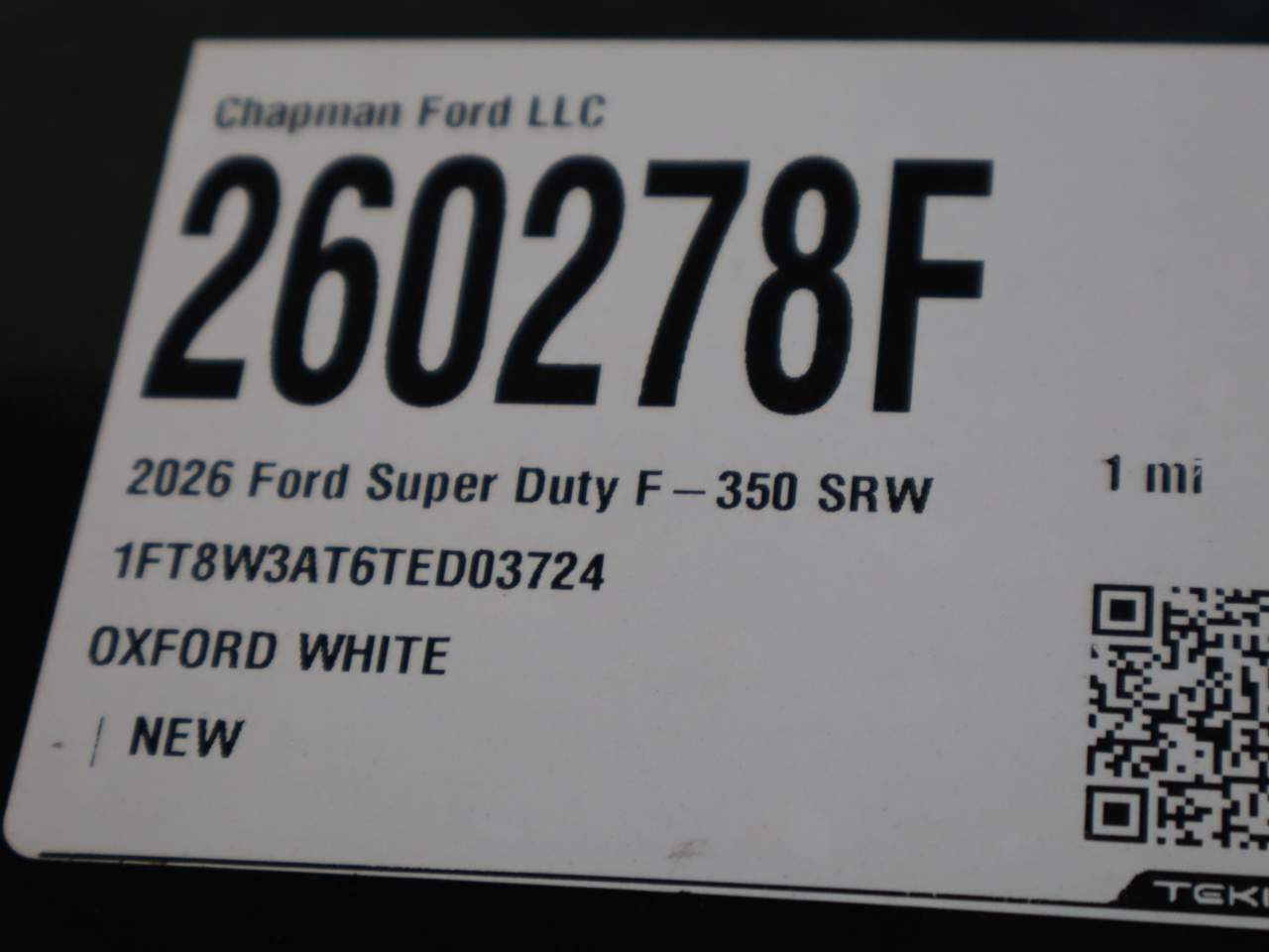 2026 Ford F-350 Super Duty SRW Crew Cab XL