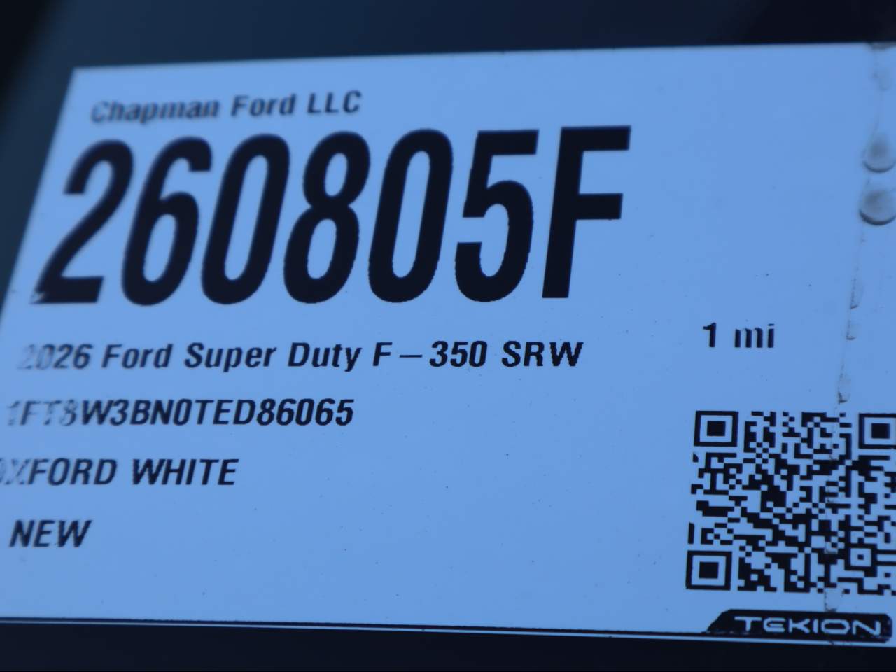 2026 Ford F-350 Super Duty SRW Crew Cab XLT