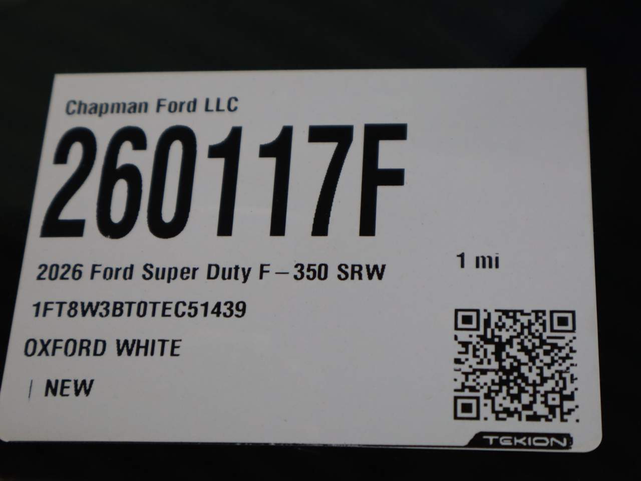 2026 Ford F-350 Super Duty SRW Crew Cab XL