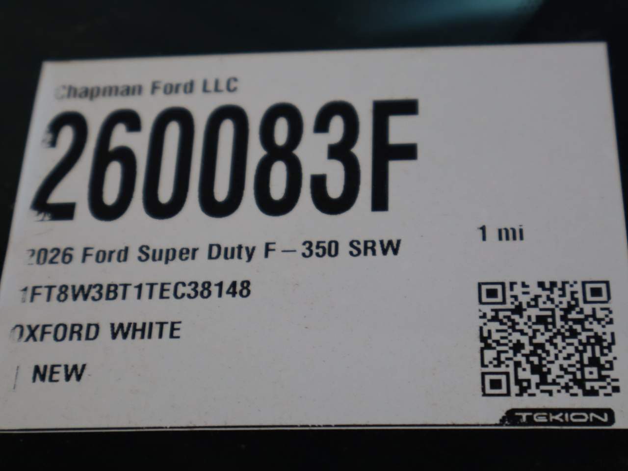 2026 Ford F-350 Super Duty SRW Crew Cab XL