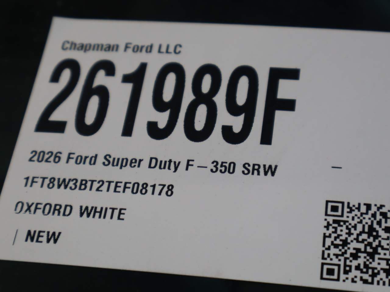 2026 Ford F-350 Super Duty SRW Crew Cab XLT