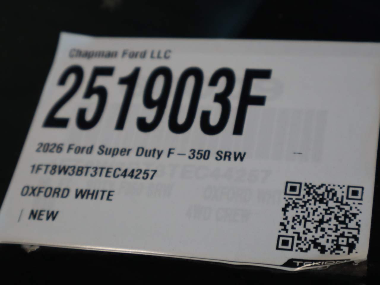 2026 Ford F-350 Super Duty SRW Crew Cab XL