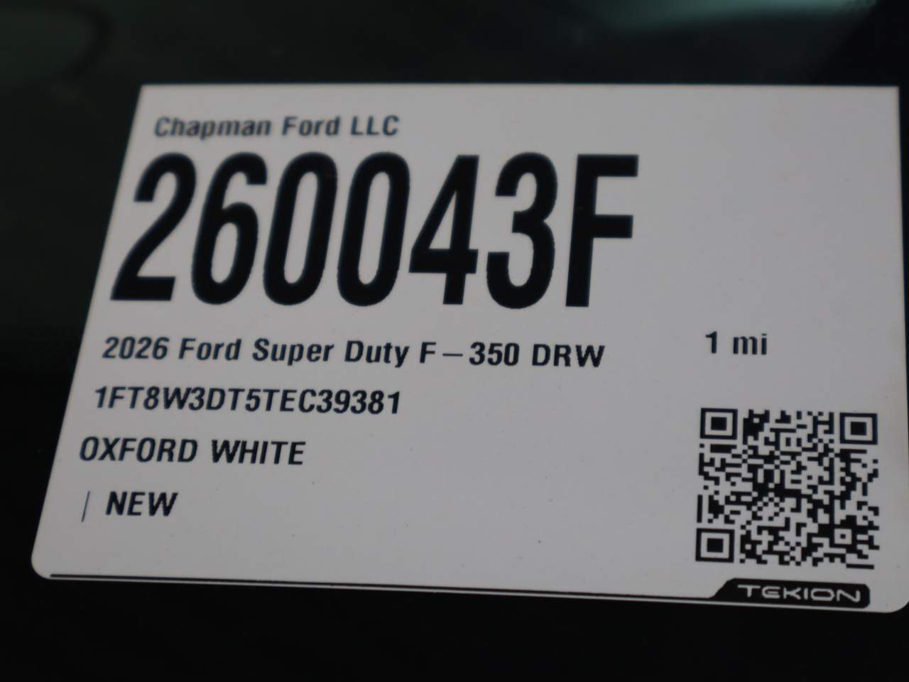 2026 Ford F-350 Super Duty DRW Crew Cab XL