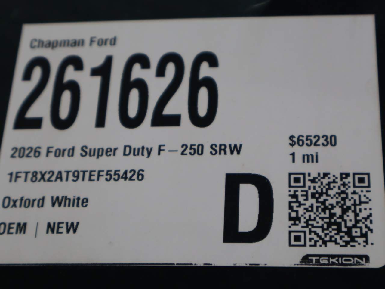 2026 Ford F-250 Super Duty SuperCab XL