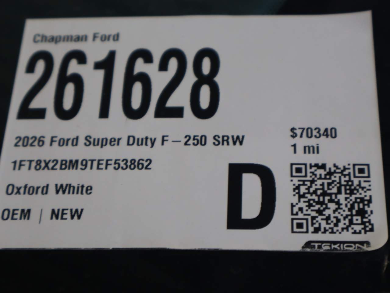 2026 Ford F-250 Super Duty SuperCab XL