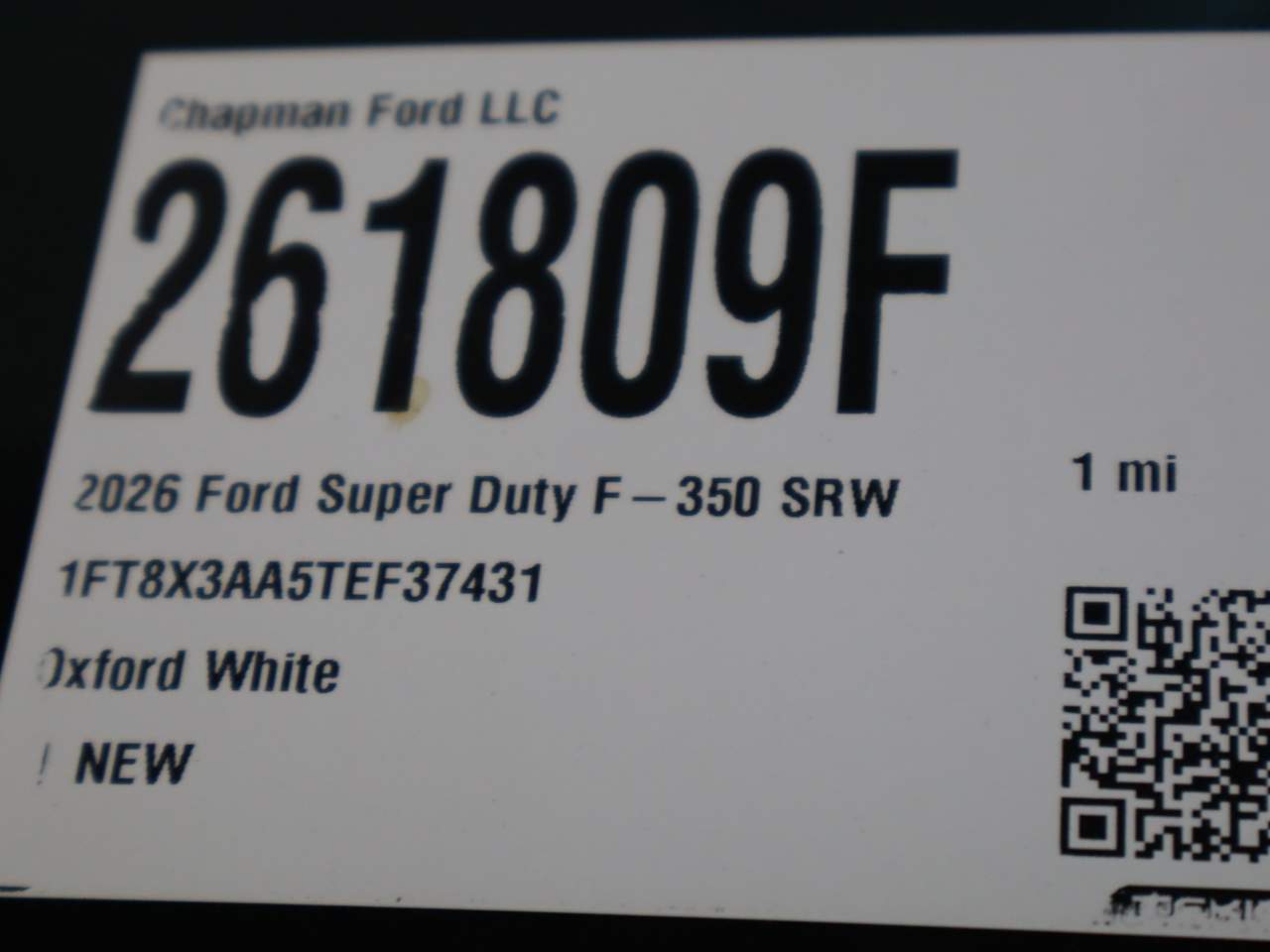 2026 Ford F-350 Super Duty SRW SuperCab XL