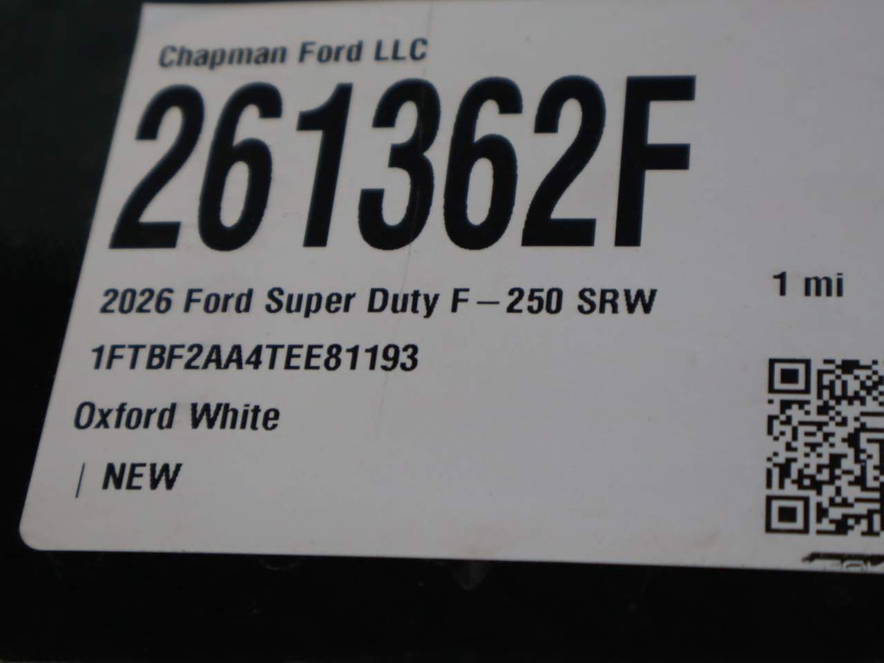 2026 Ford F-250 Super Duty XL
