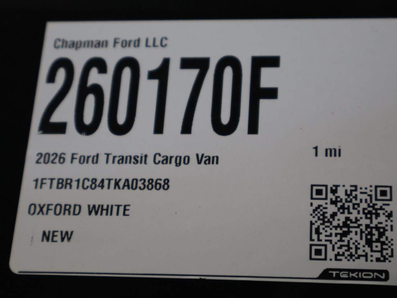 2026 Ford Transit 250