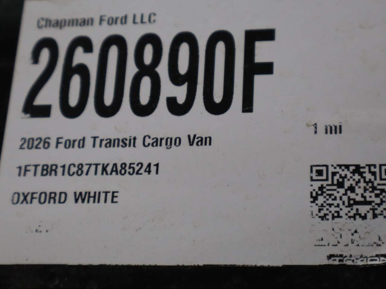 2026 Ford Transit 250