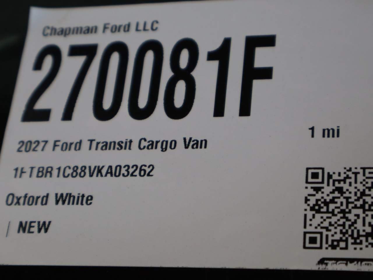 2027 Ford Transit 250
