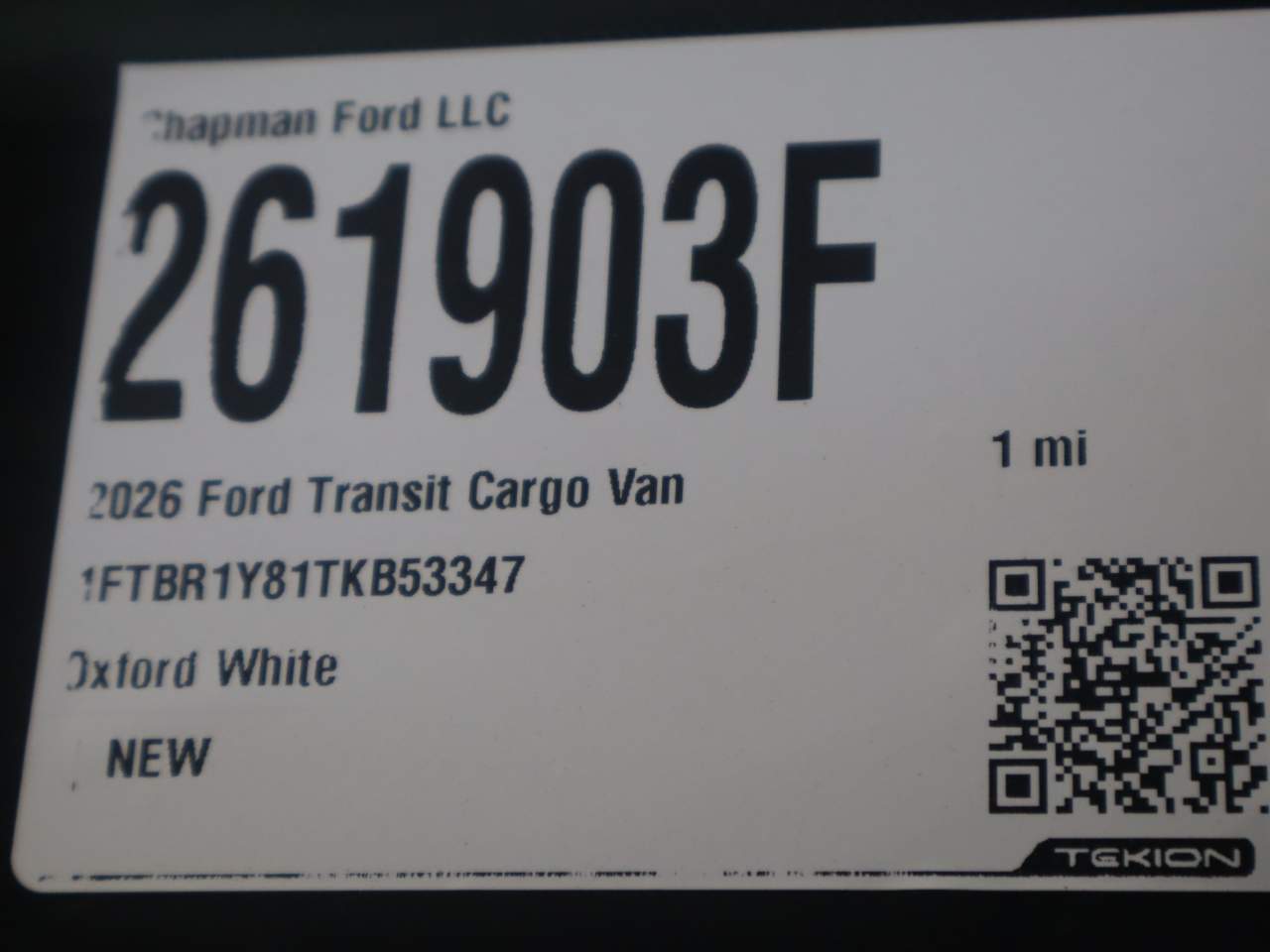 2026 Ford Transit 250