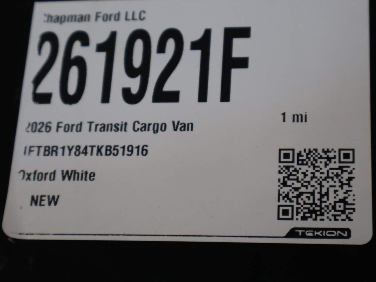2026 Ford Transit 250
