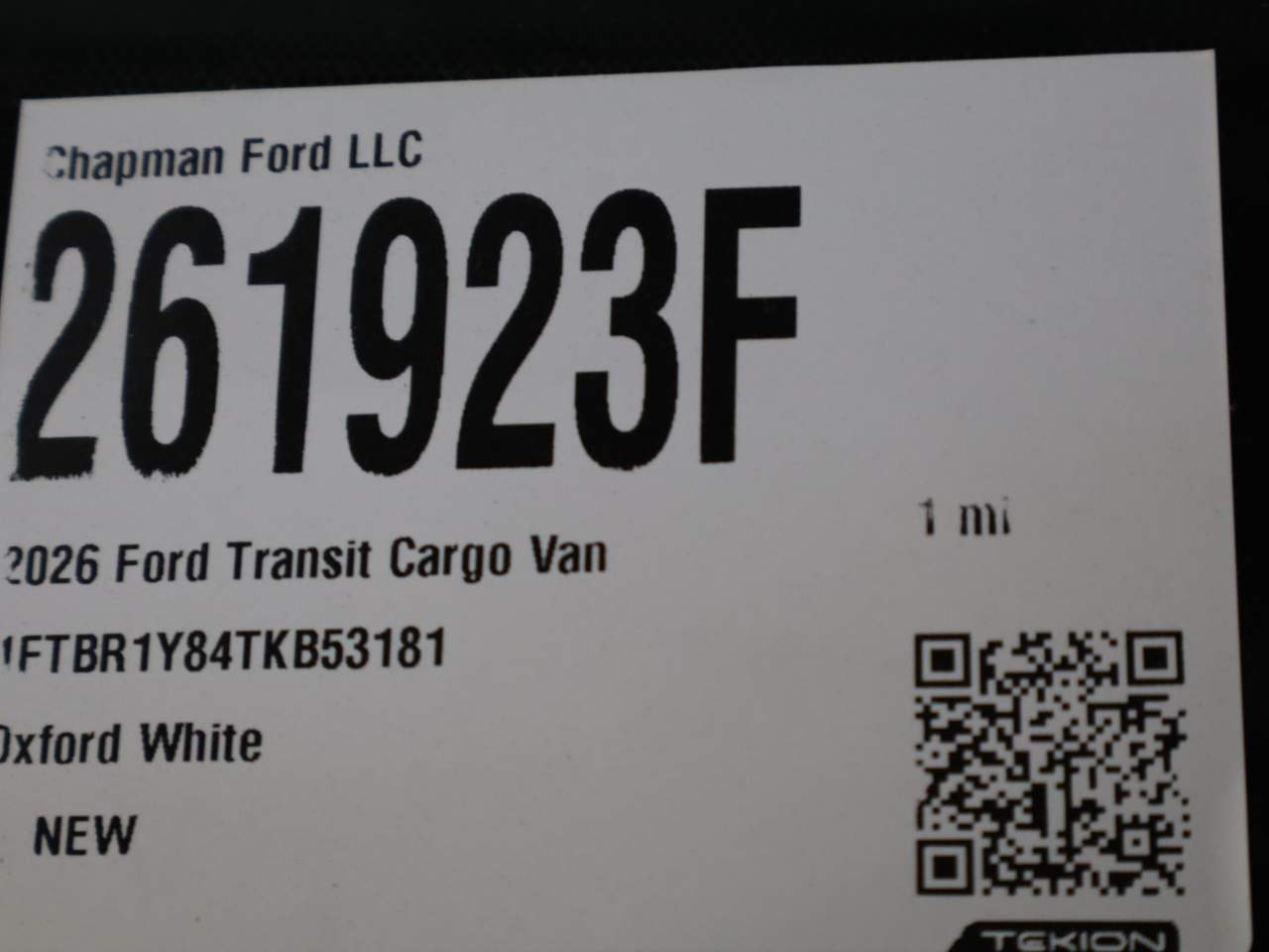 2026 Ford Transit 250