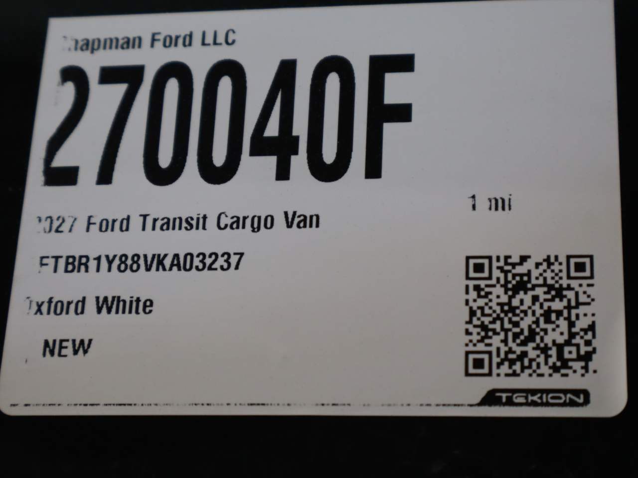 2027 Ford Transit 250