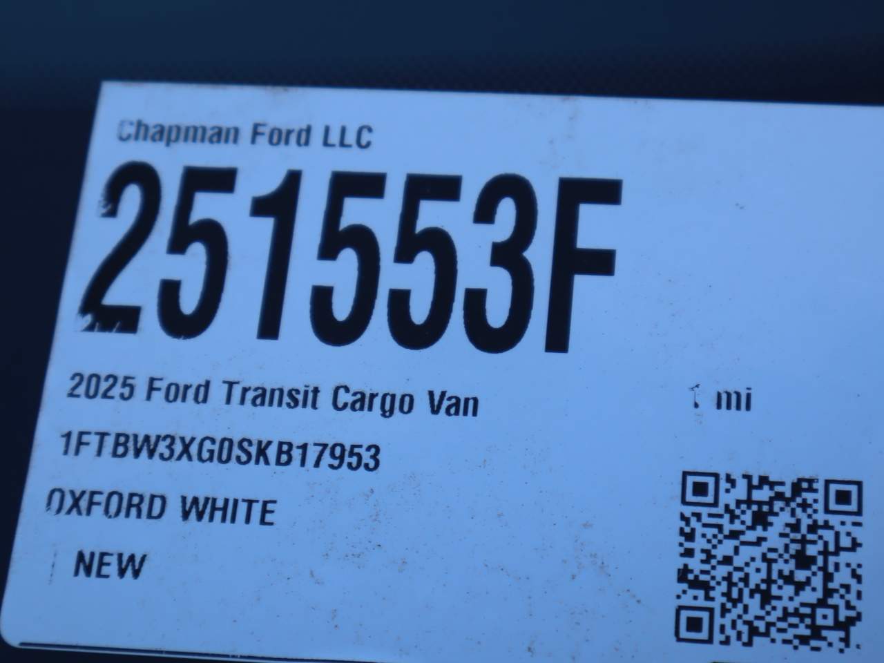 2025 Ford Transit 350