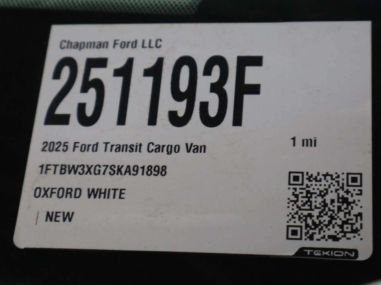 2025 Ford Transit 350