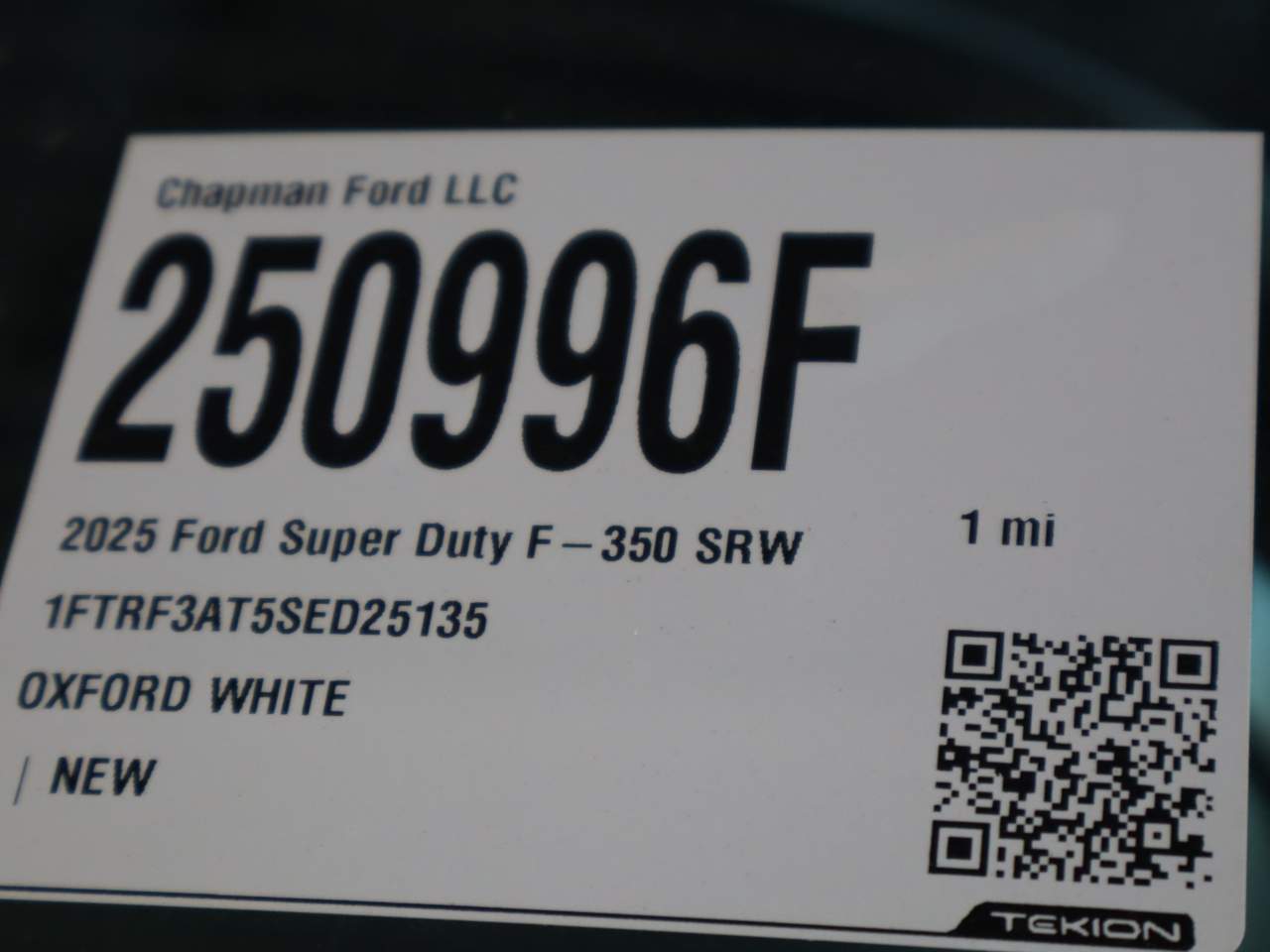 2025 Ford F-350 Super Duty SRW XL