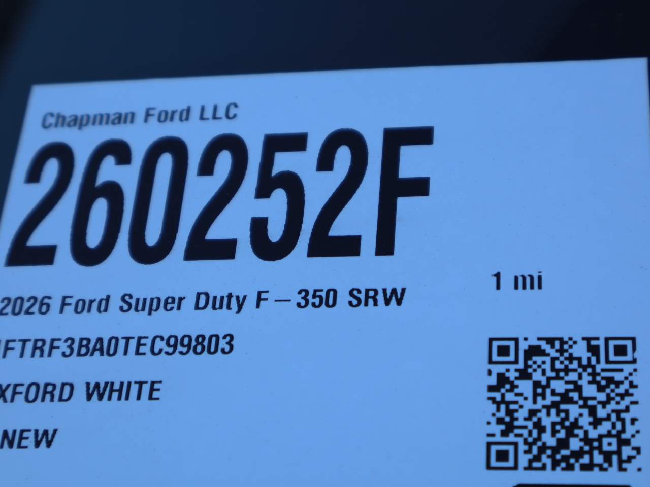 2026 Ford F-350 Super Duty SRW XL