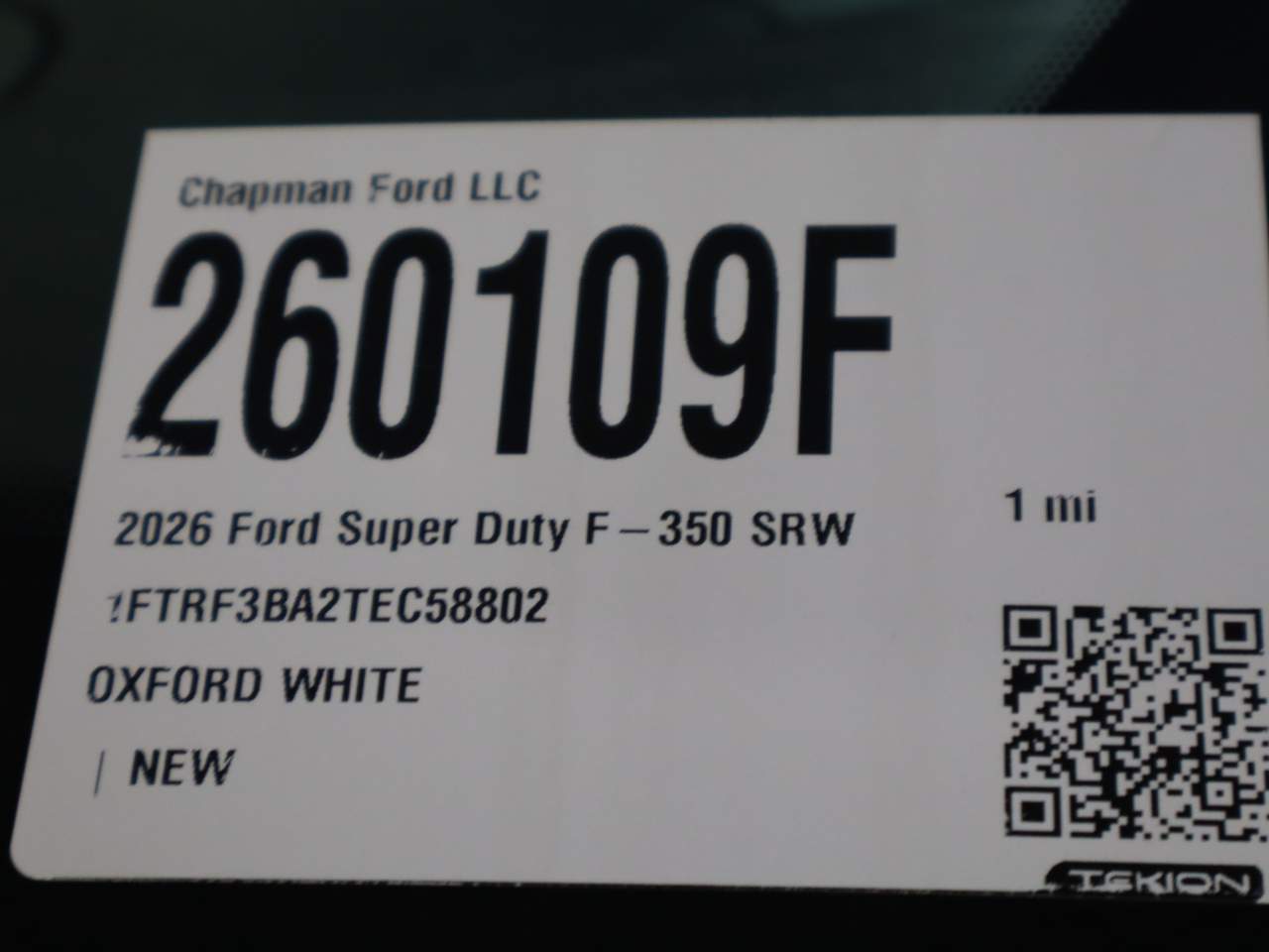 2026 Ford F-350 Super Duty SRW XL