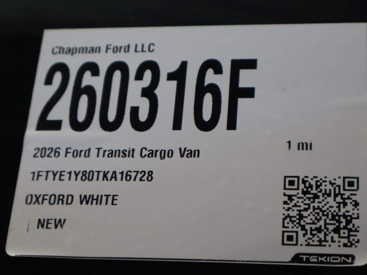 2026 Ford Transit photo 2