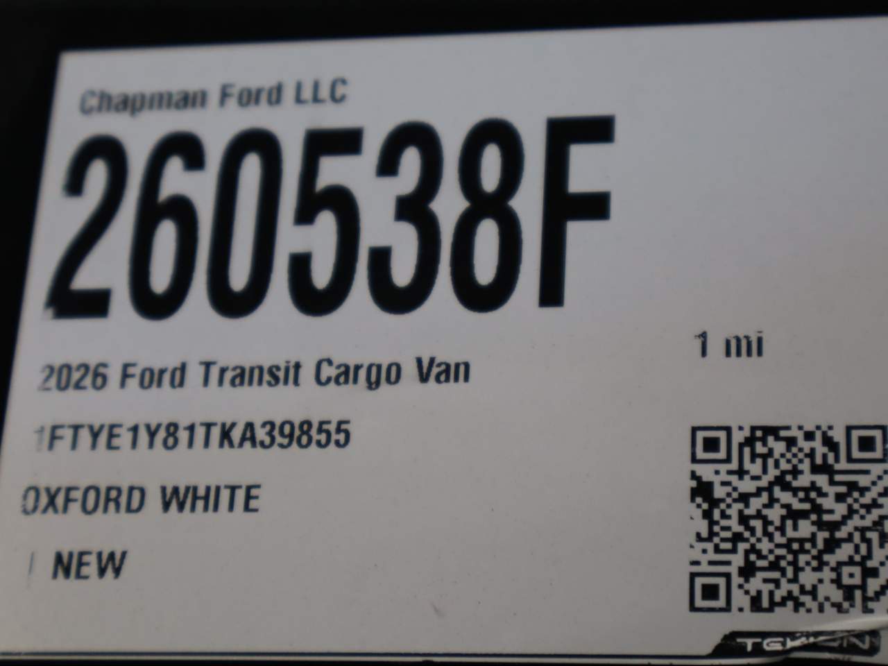 2026 Ford Transit 150