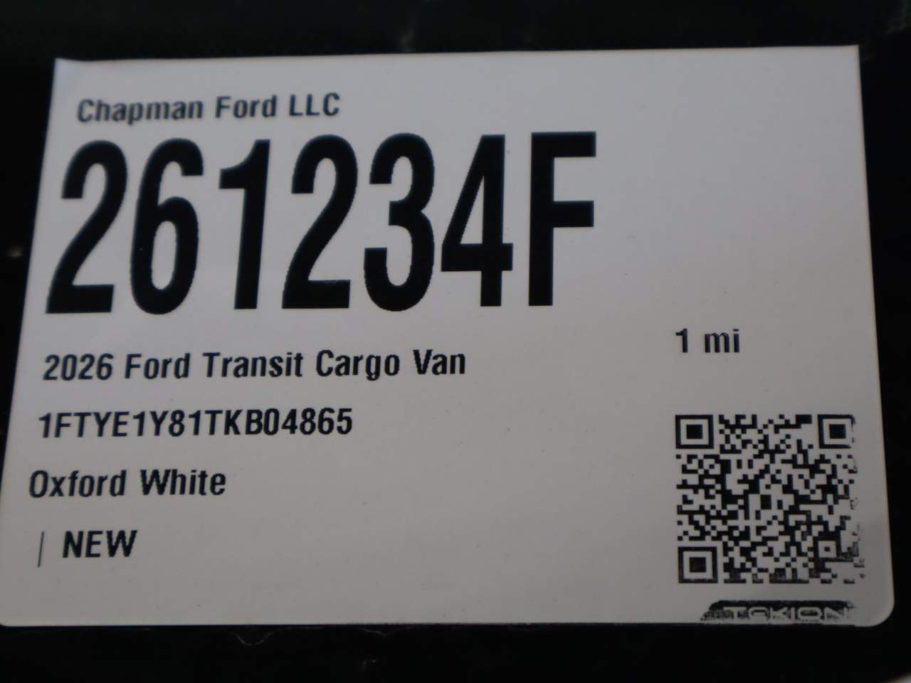 2026 Ford Transit 150