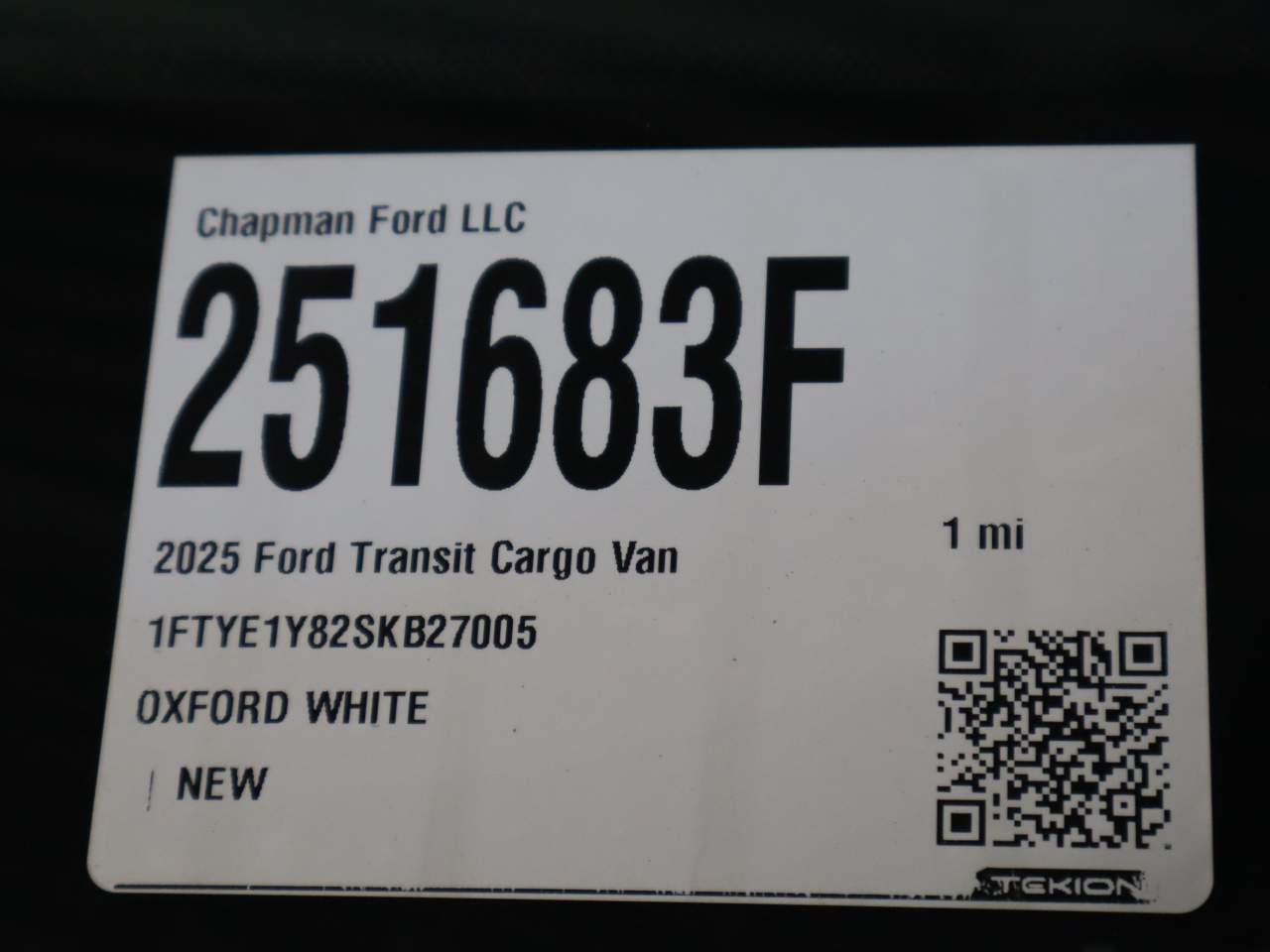 2025 Ford Transit 150