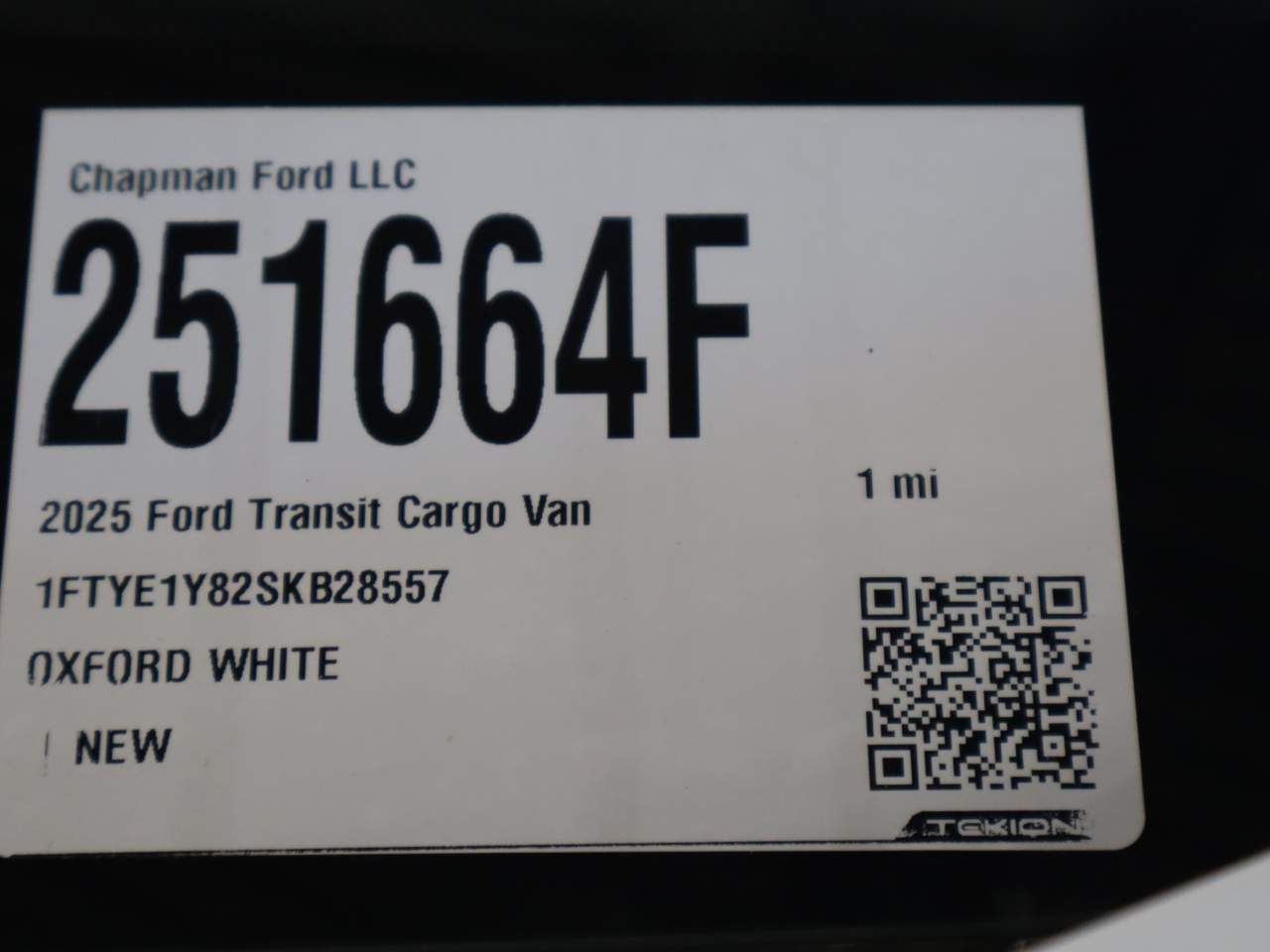 2025 Ford Transit 150
