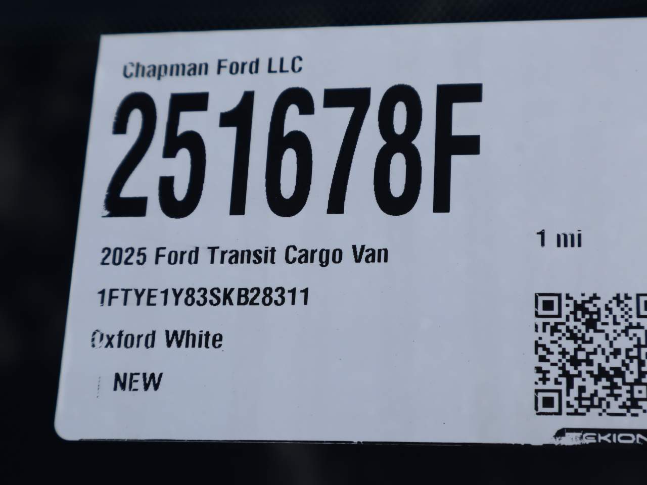 2025 Ford Transit 150