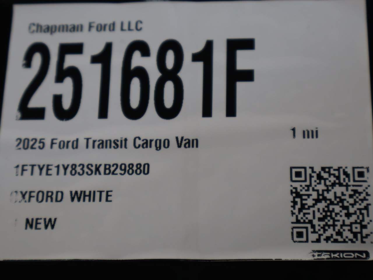 2025 Ford Transit 150