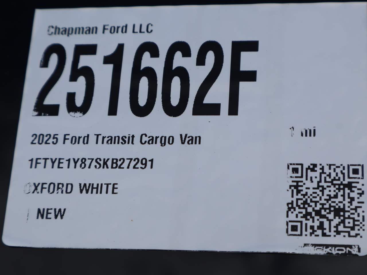 2025 Ford Transit 150