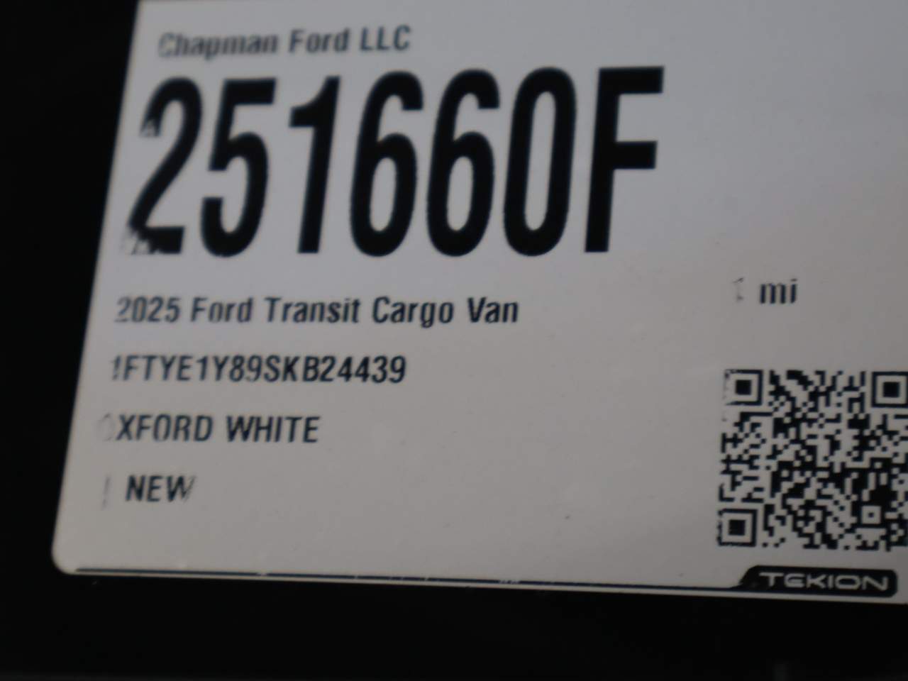 2025 Ford Transit 150
