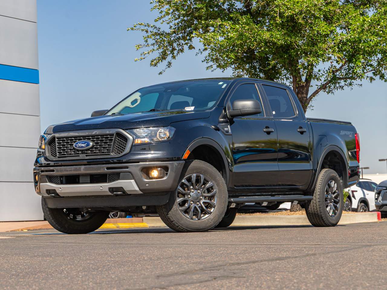 Shadow Black 2023 Ford Ranger XLT SuperCrew 4WD Pickup Truck Four-Wheel Drive Automatic