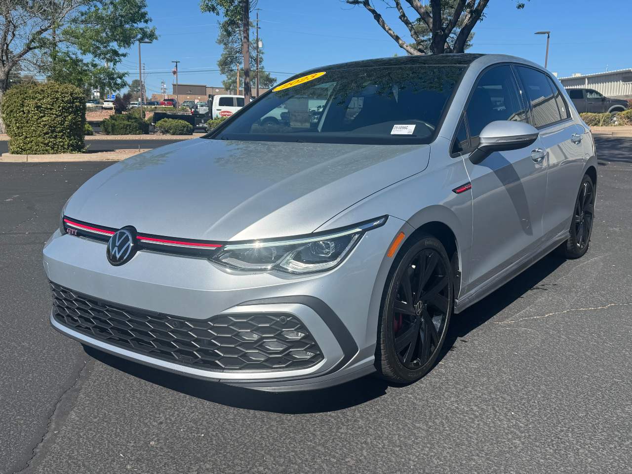 Reflex Silver Metallic 2023 Volkswagen Golf GTI 2.0T SE FWD Hatchback Front-Wheel Drive 7-Speed Automatic