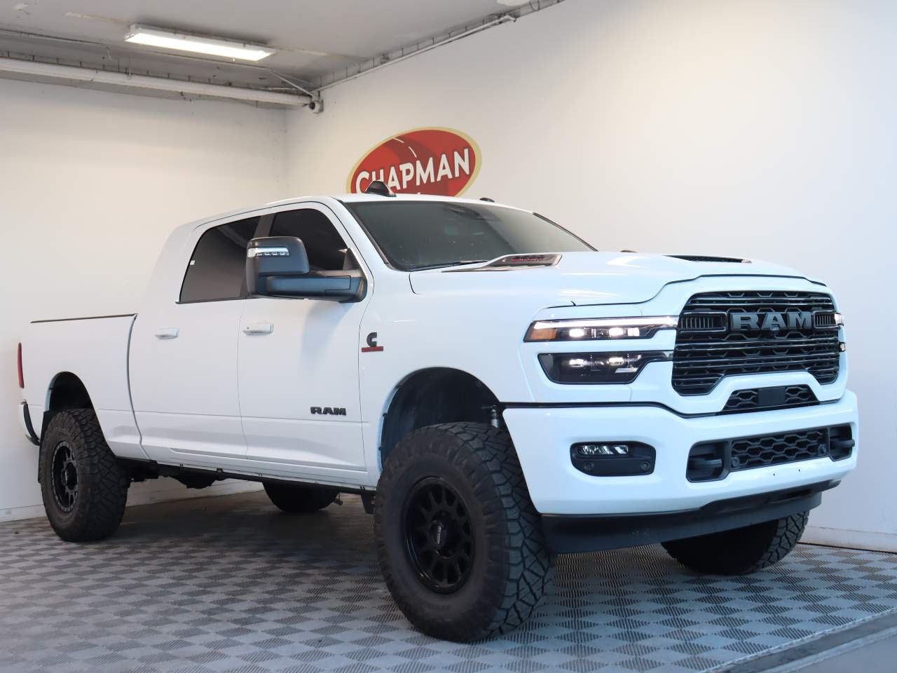 Bright White Clear Coat 2025 RAM 2500 Laramie Mega Cab 4WD Pickup Truck Four-Wheel Drive 8-Speed Automatic