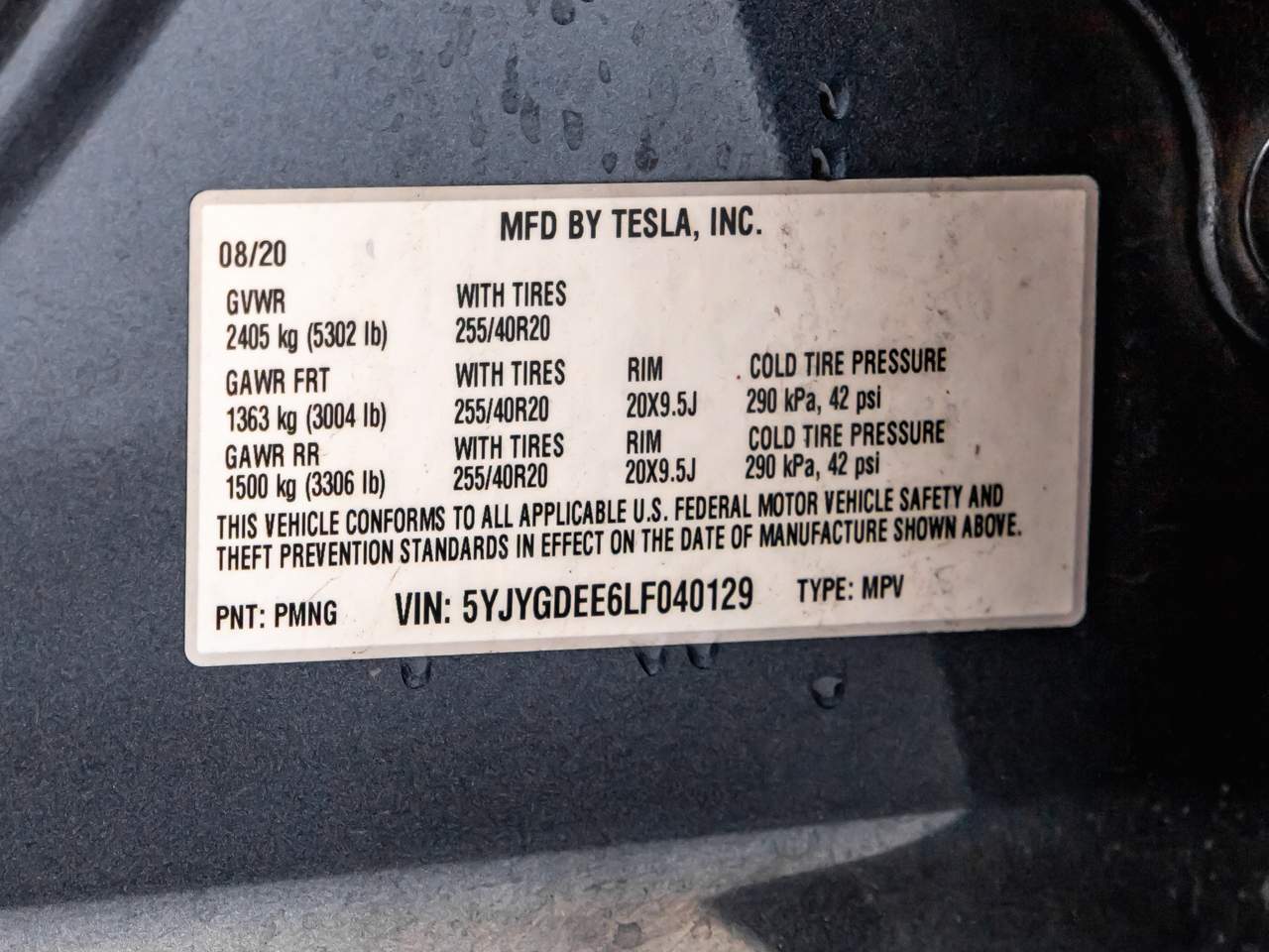 2020 Tesla Model Y Long Range