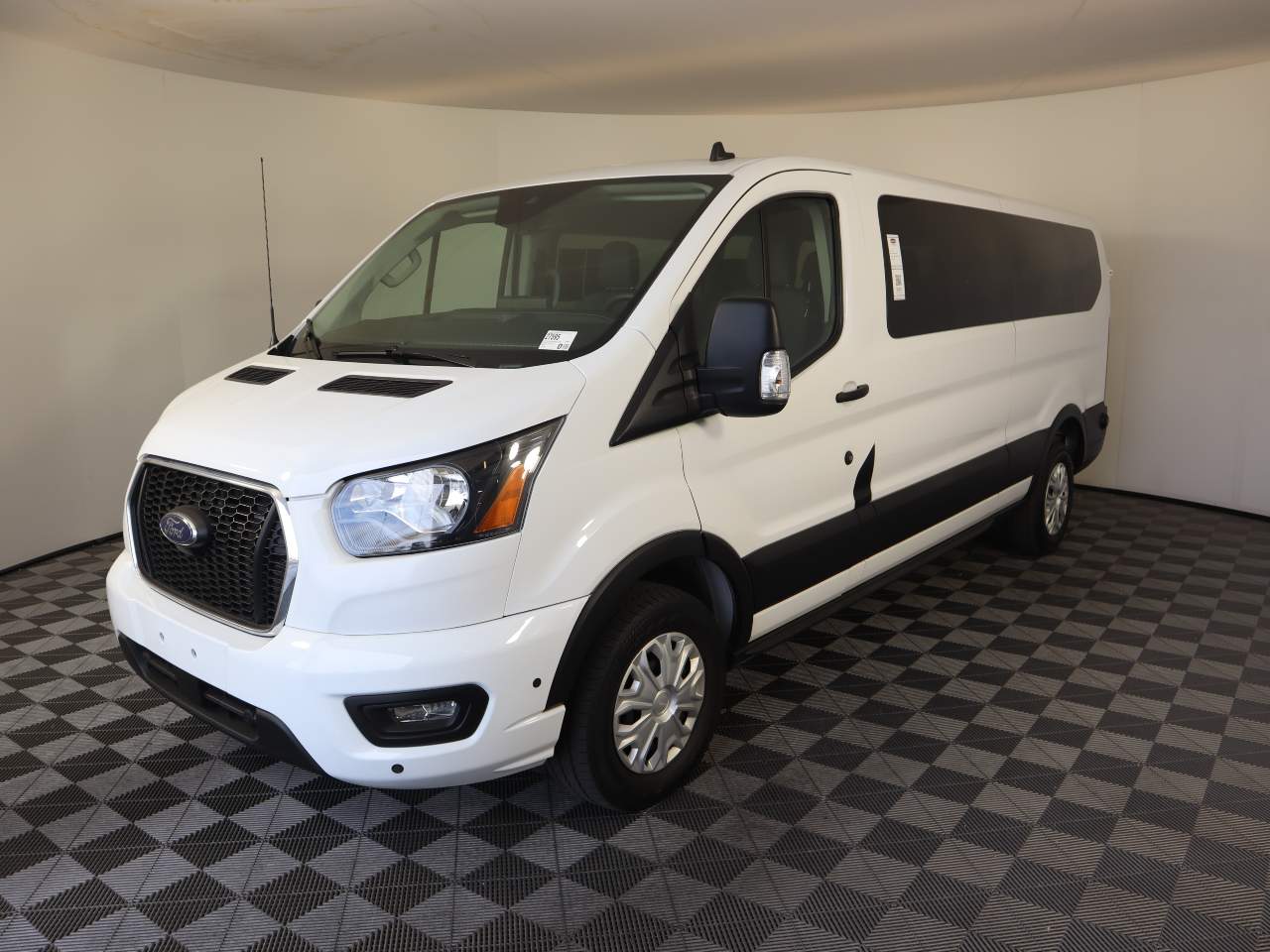 Oxford White 2024 Ford Transit Passenger 350 XLT Low Roof LB RWD Van Rear-Wheel Drive Automatic