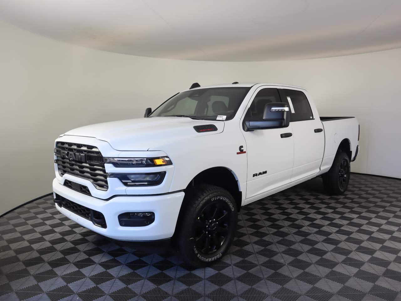 Bright White 2025 RAM 2500 Big Horn Crew Cab 4WD Pickup Truck Four-Wheel Drive