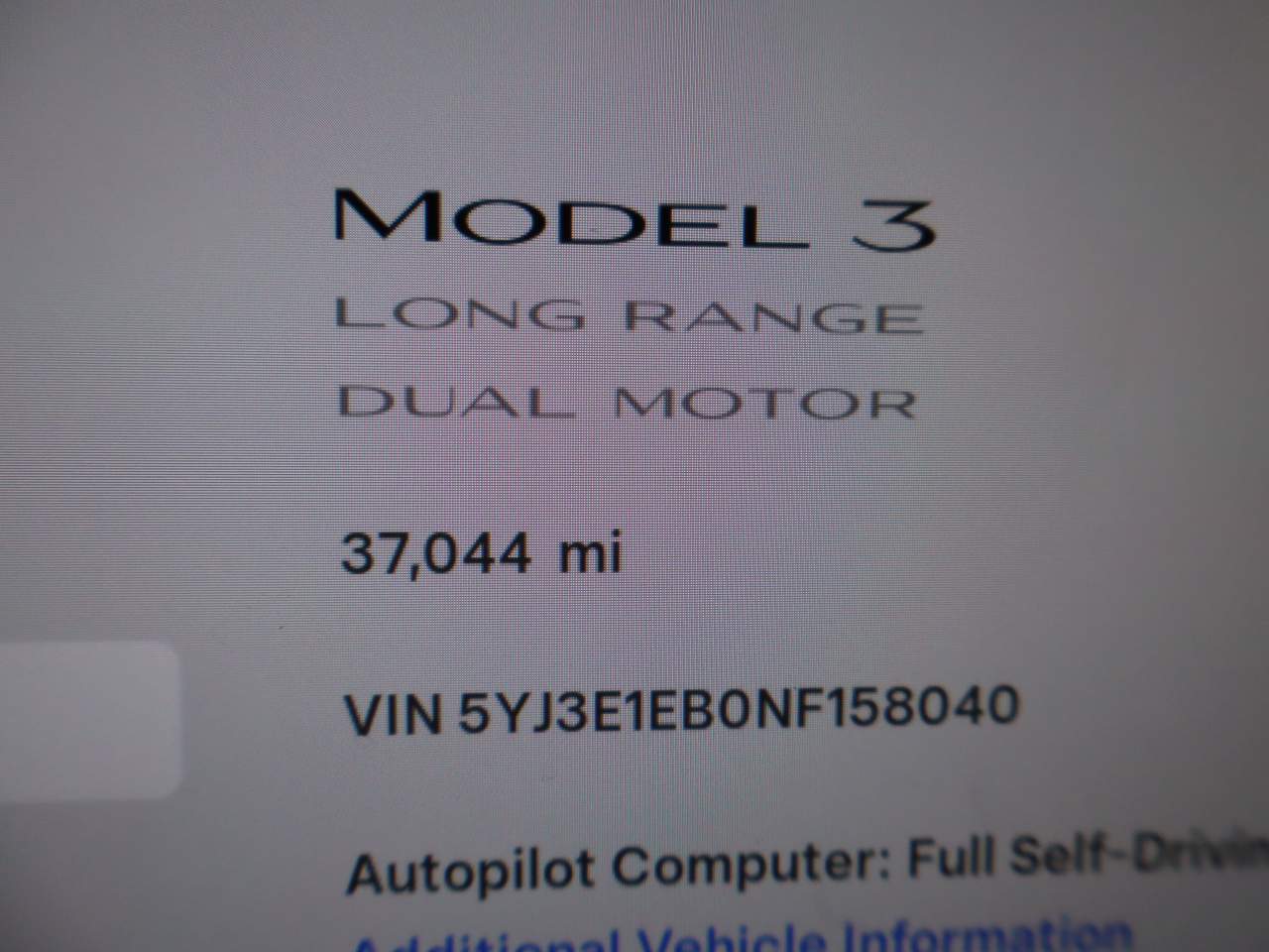 2022 Tesla Model 3 Long Range