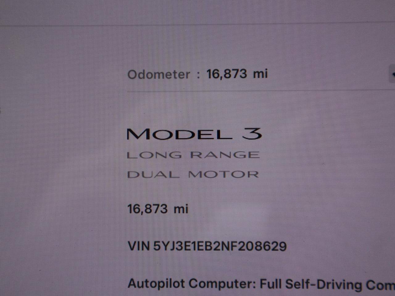 2022 Tesla Model 3 Long Range