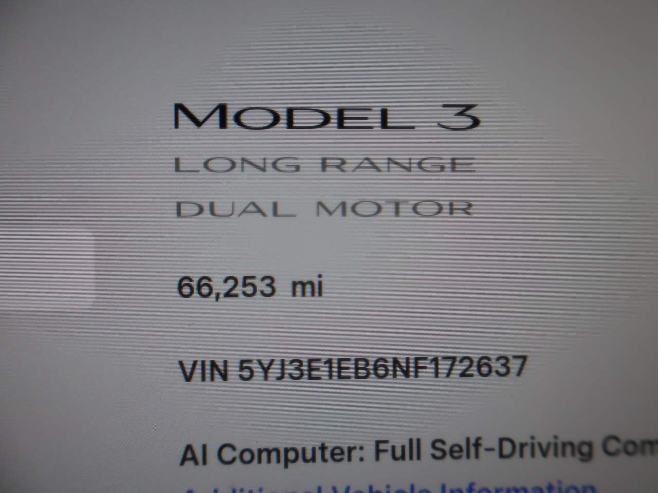 2022 Tesla Model 3 Long Range