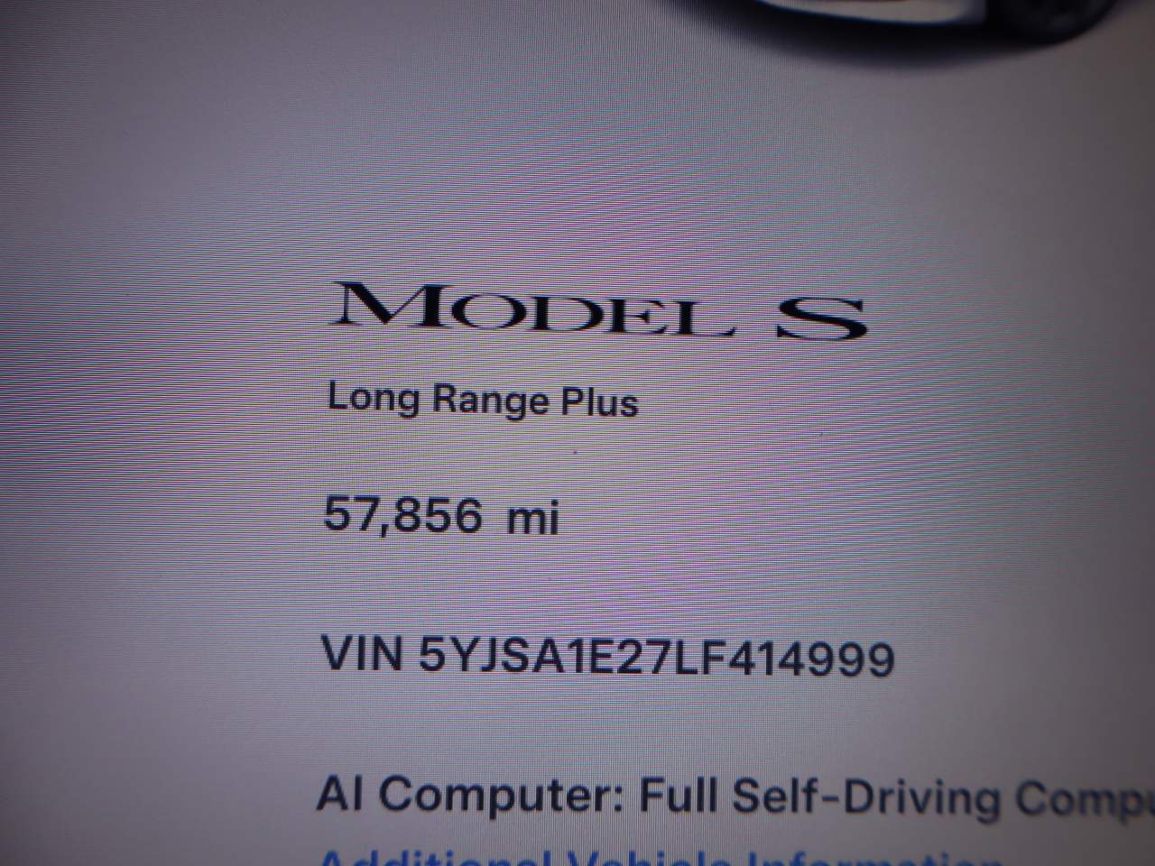 2020 Tesla Model S Long Range Plus