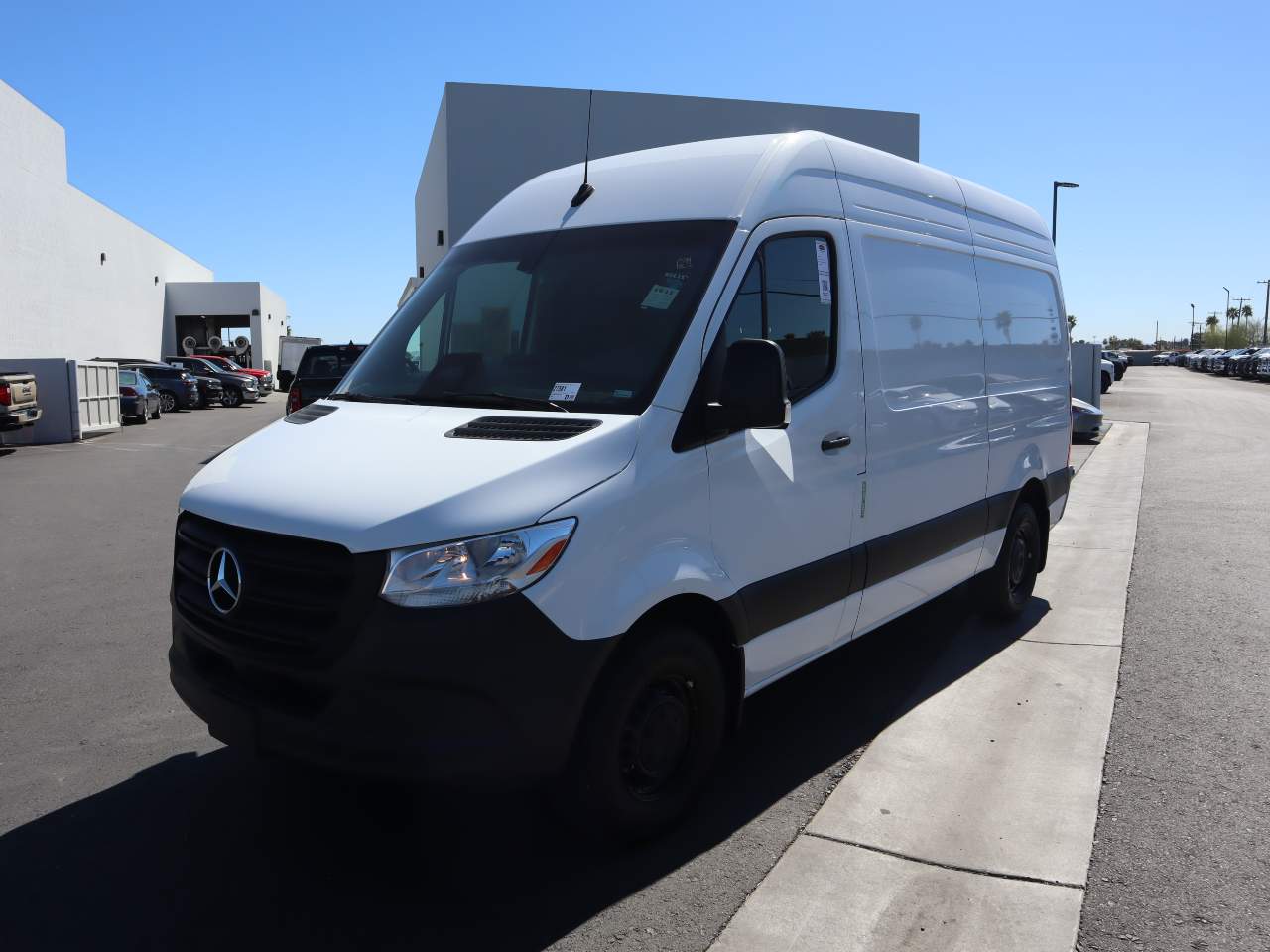 Arctic White 2025 Mercedes-Benz Sprinter Cargo 2500 144 RWD Van Rear-Wheel Drive 9-Speed Automatic