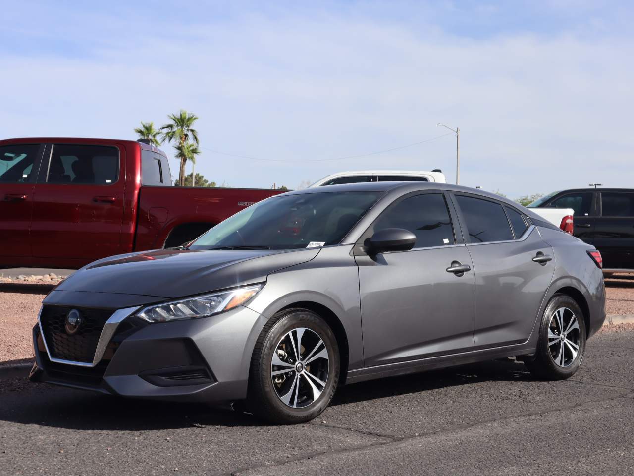 Gray (Gun Metallic) 2023 Nissan Sentra SV FWD Sedan Front-Wheel Drive Continuously Variable Transmission