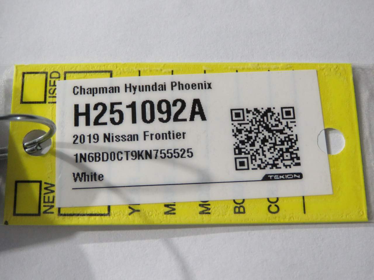 2019 Nissan Frontier S Extended Cab