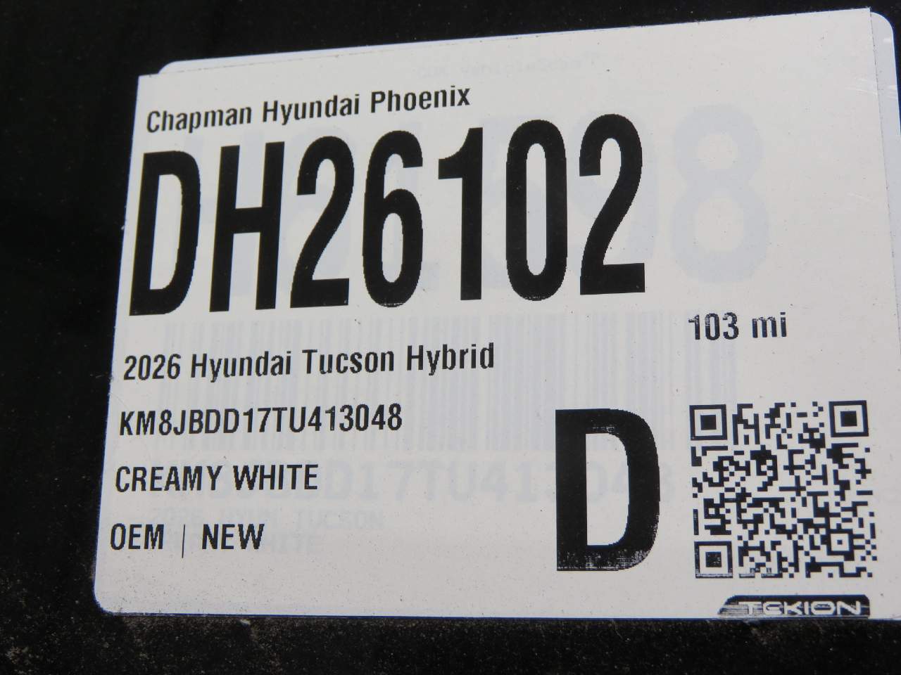 2026 Hyundai TUCSON Hybrid SEL