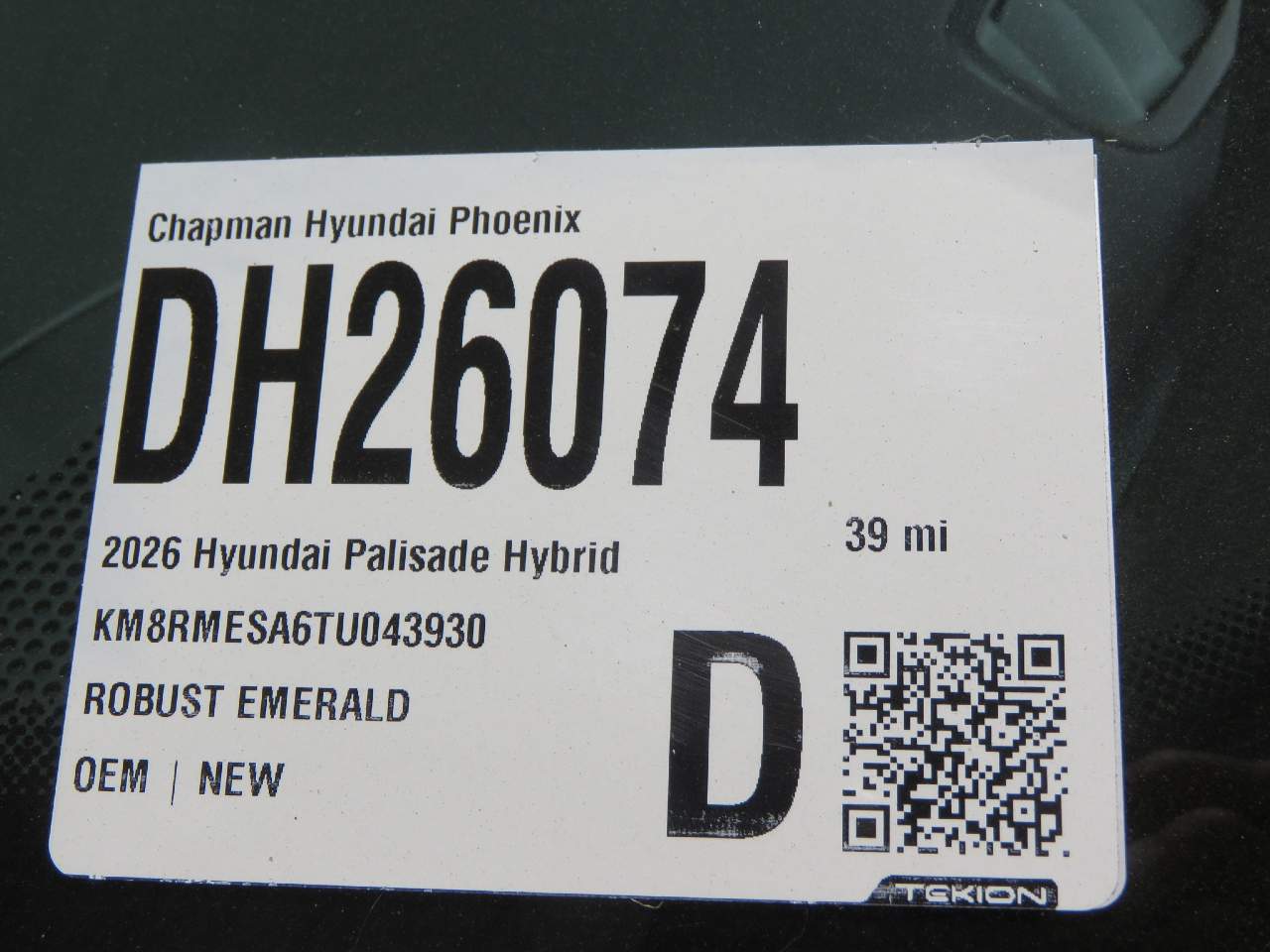 2026 Hyundai PALISADE Hybrid Calligraphy