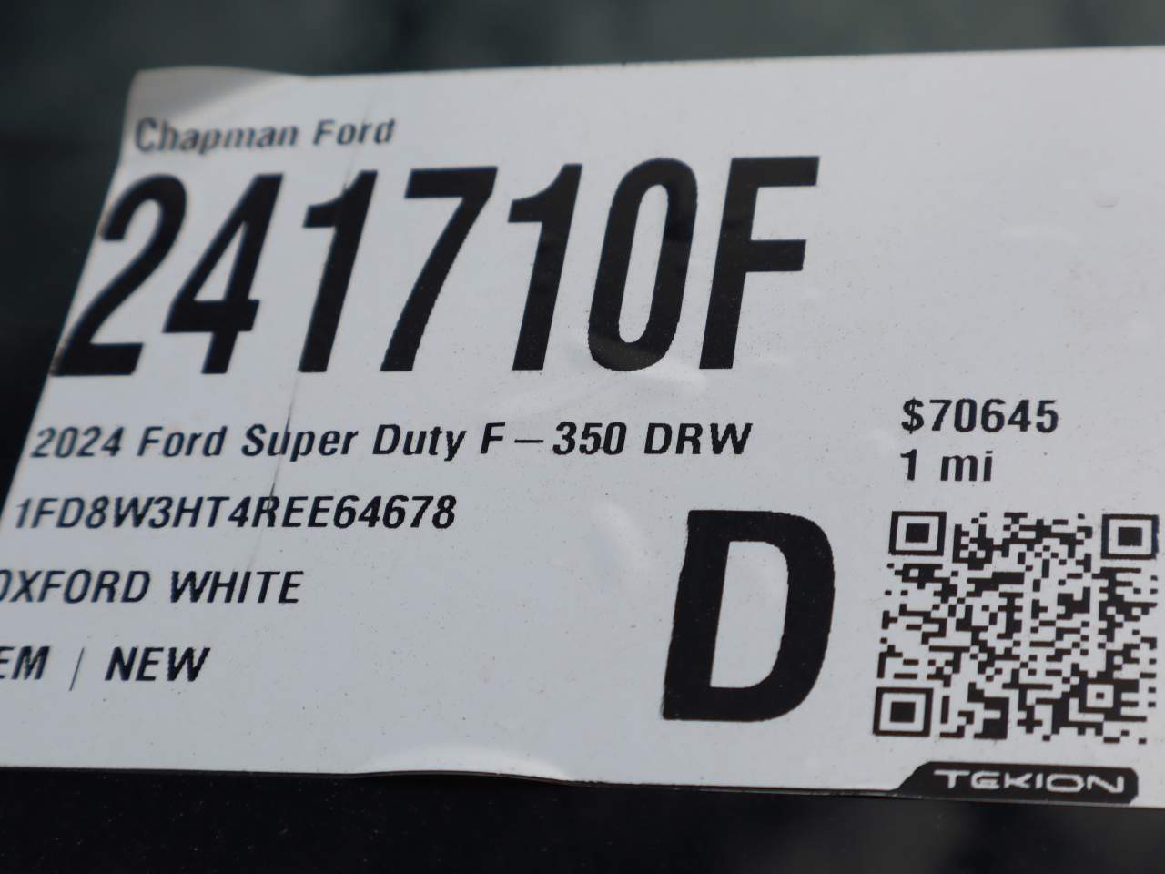 2024 Ford F-350 Super Duty DRW Crew Cab XL